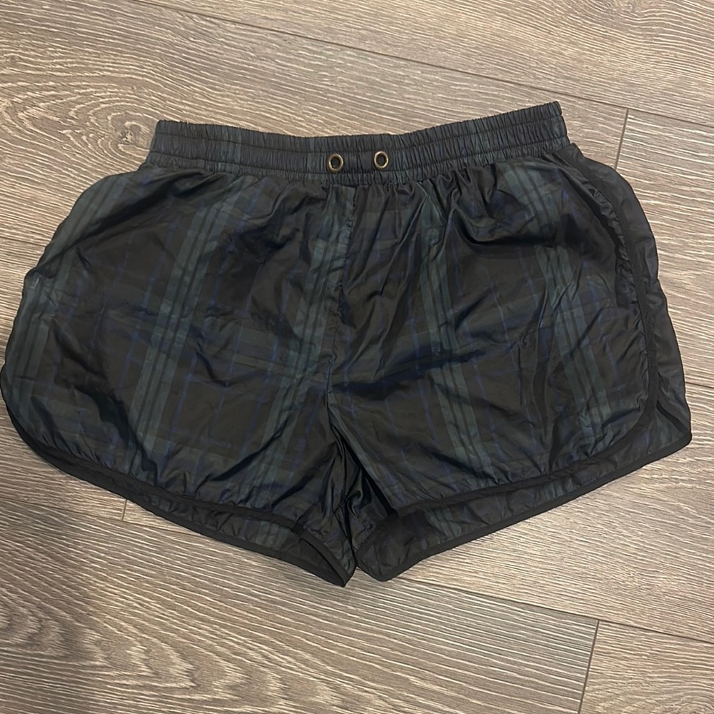 Wild Fable Black Plaid Athletic Shorts
